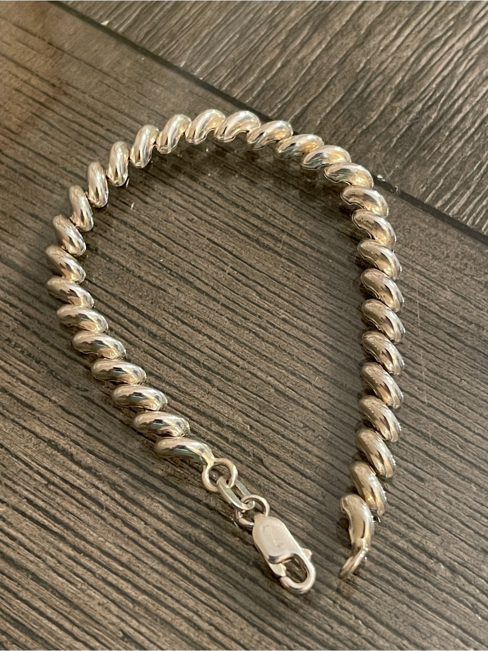 ATI Sterling Silver 925 Italy 7" Petite San Marco Bracelet 7.1 Grams - Picture 14 of 17